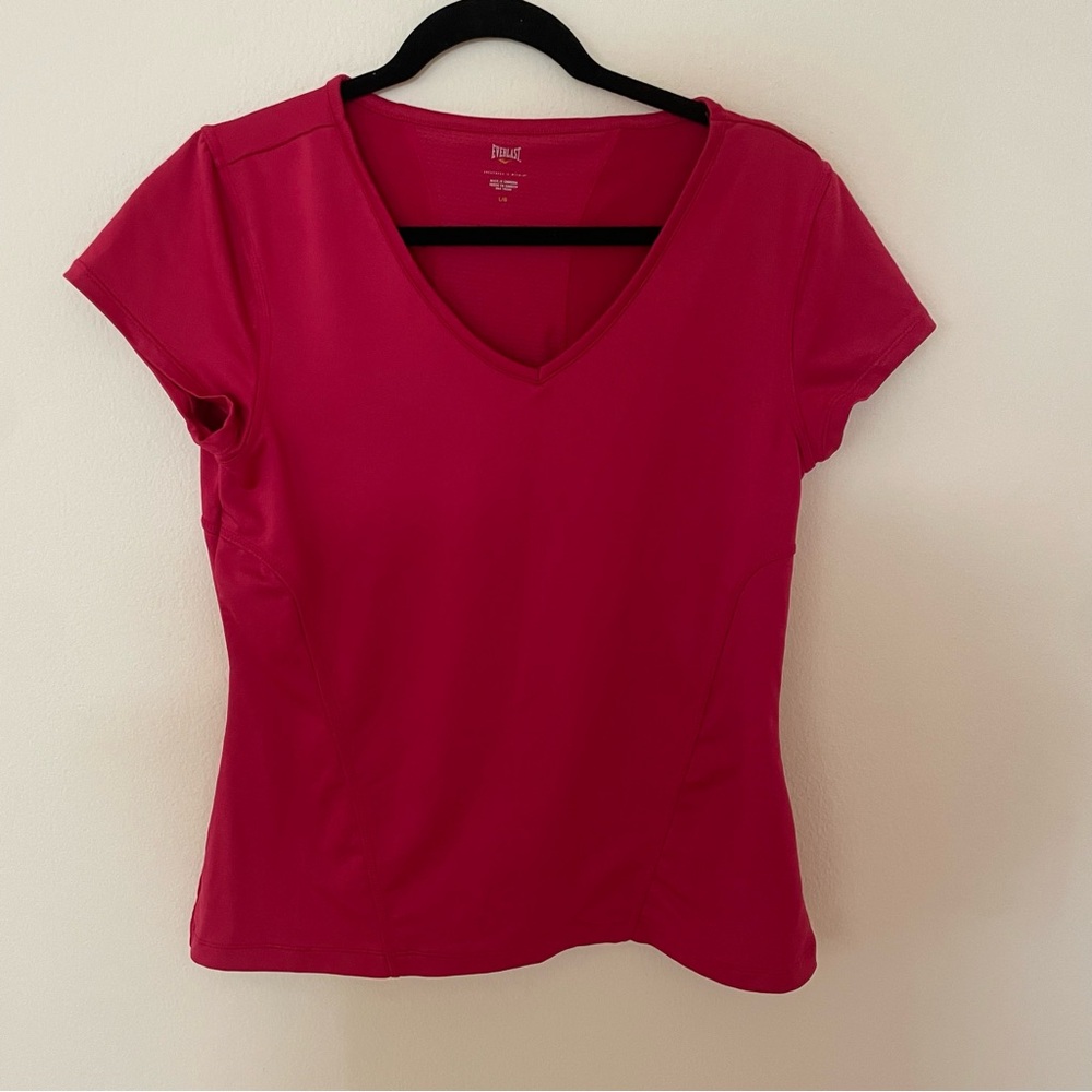 Everlast Pink short sleeve thicker athletic top L